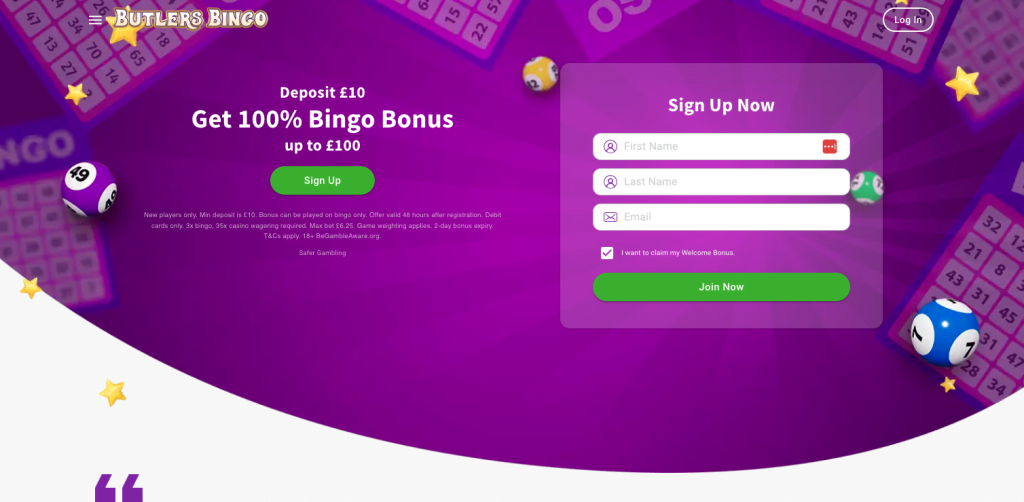 Butlers Bingo Overview